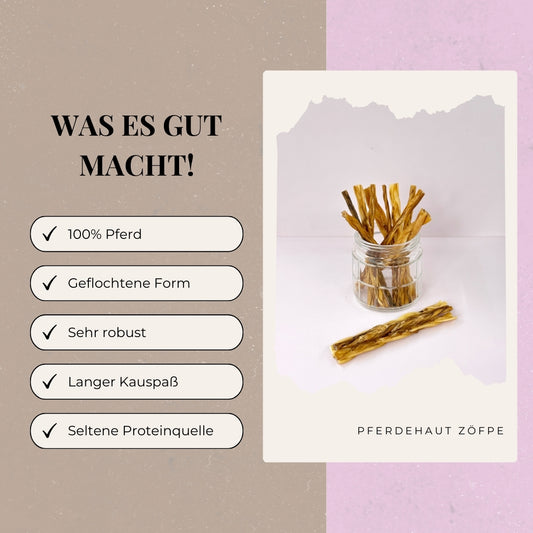 Pferdehaut Zöpfe