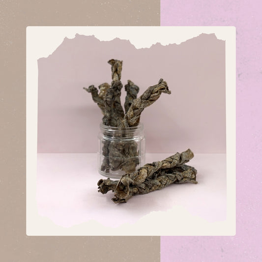 Straußenhaut Zöpfe