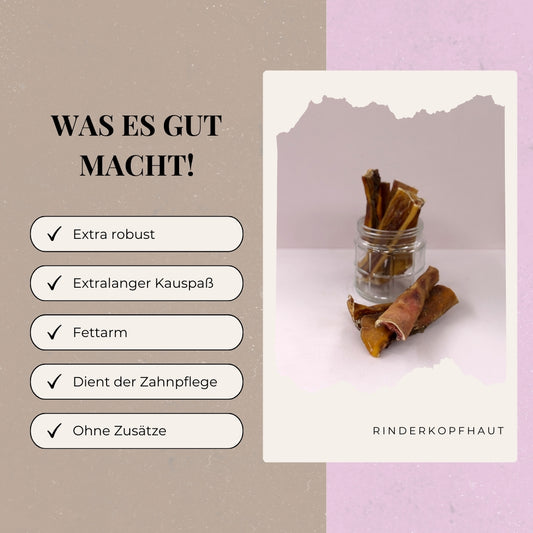 Rinderkopfhaut 15 cm