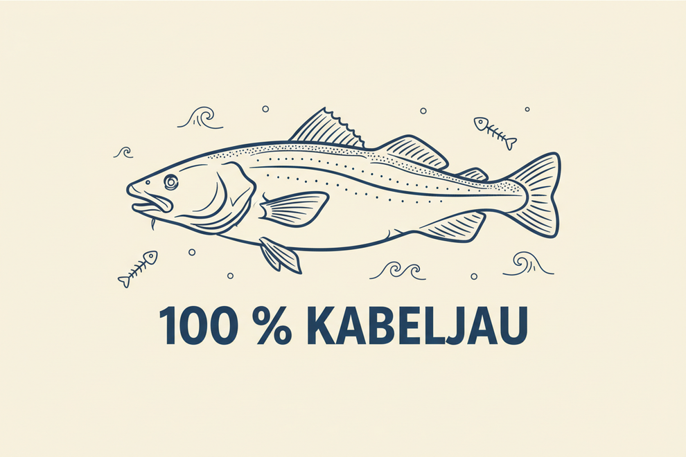 Kabeljau Tierskizze