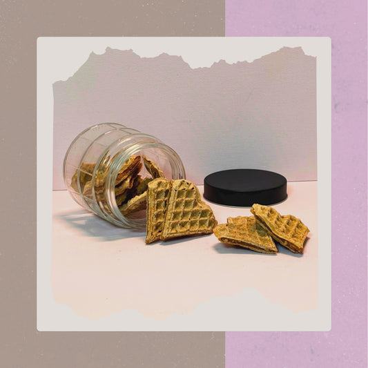 Waffelherzen Banane-Erdnuss