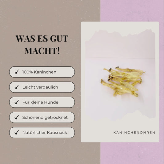 Kaninchenohren ohne Fell