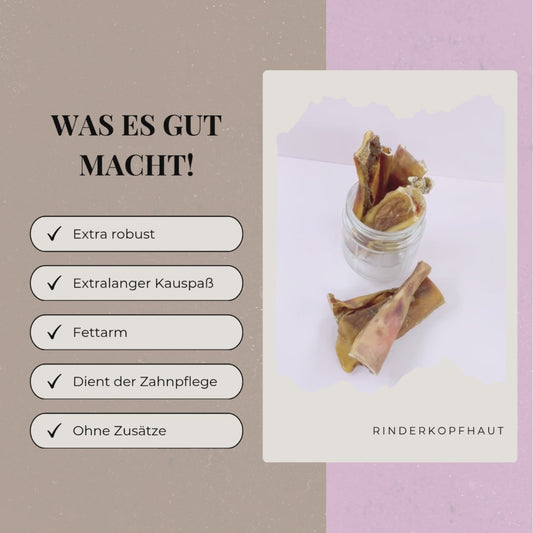 Rinderkopfhaut 15 cm