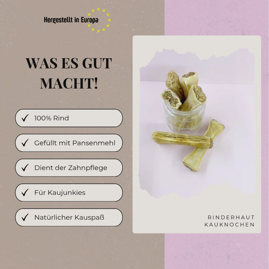 Pansenkauknochen gefüllt