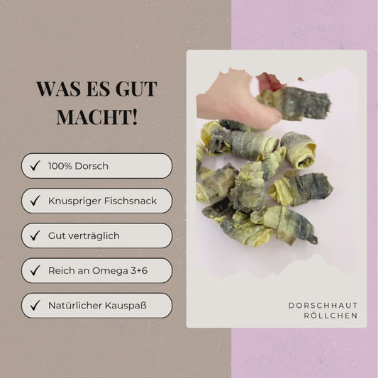 Dorschhaut Röllchen
