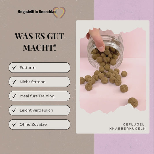 Geflügel Knabberkugeln
