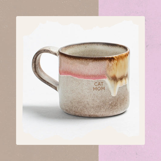 Egg Back Home - Handgefertigte Tasse "Cat Mom"